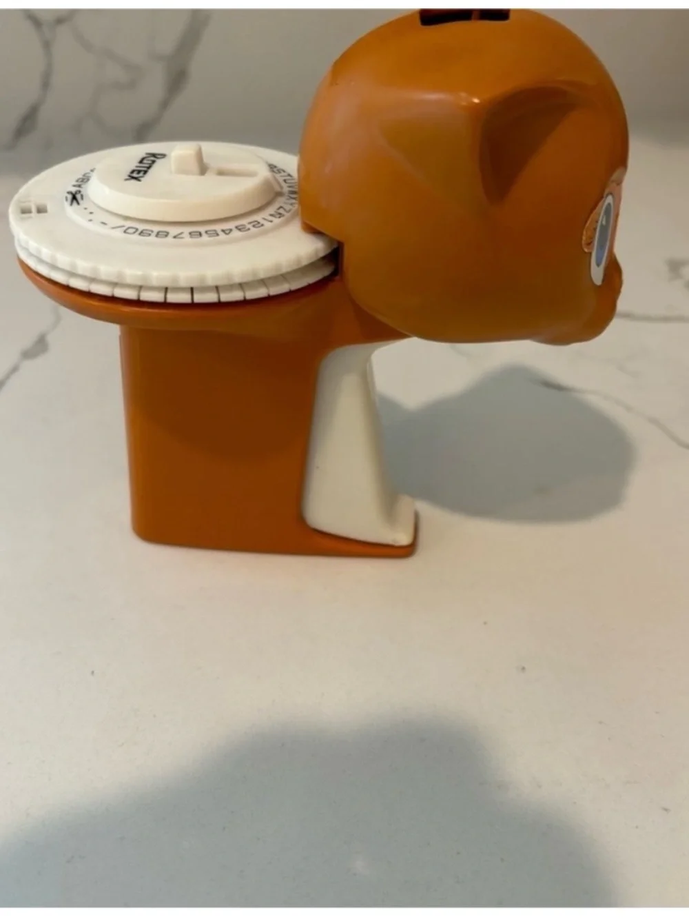Vintage 1970’s RARE CAT Rotex Easy Writer 5” Novelty Label Maker TESTED Brown